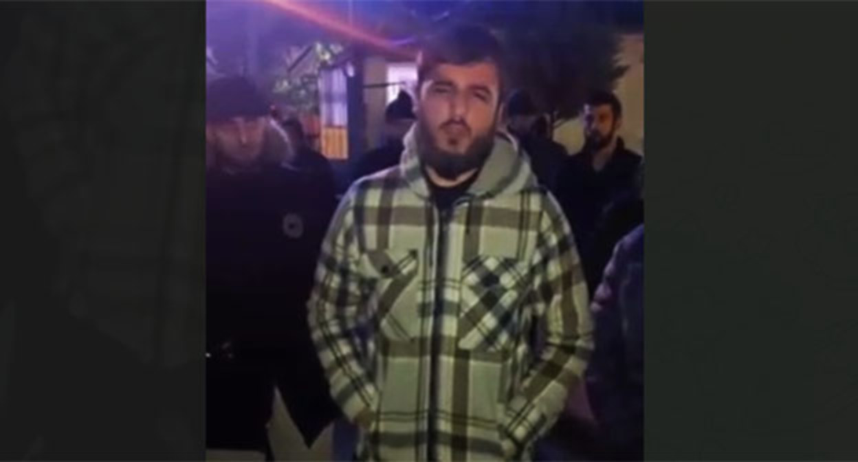 Кадр видеообращения дагестанских водителей. 6 марта 2026 г. Скриншот видео https://t.me/KhadulaevShamil/15097 Кадр видеообращения дагестанских водителей. 6 марта 2026 г. Скриншот видео https://t.me/KhadulaevShamil/15097