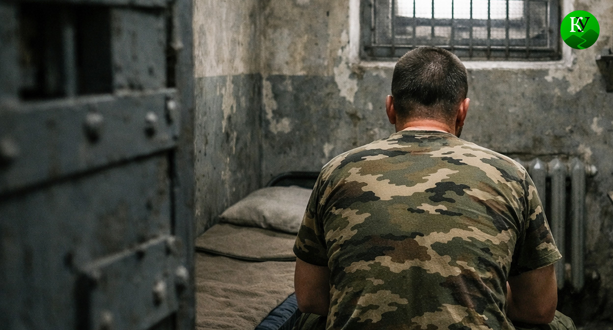 Военный в СИЗО. Иллюстрация создана «Кавказским узлом» с помощью ИИ в программе Copilot Военный в СИЗО. Иллюстрация создана «Кавказским узлом» с помощью ИИ в программе Copilot