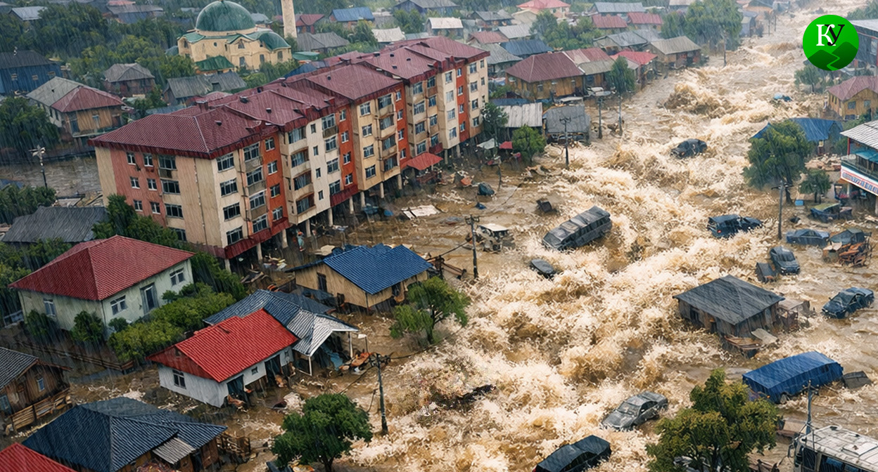 Наводнение. Иллюстрация создана «Кавказским узлом» с помощью ИИ в программе Copilot Наводнение. Иллюстрация создана «Кавказским узлом» с помощью ИИ в программе Copilot