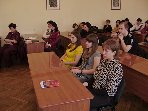 В мероприятии приняли участие студенты и преподаватели АГУ и МГТУ. Майкоп, 15 марта 2010 года. Фото "Кавказского Узла"