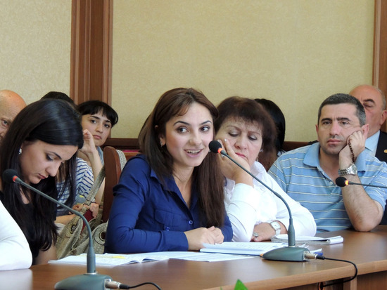 Вопрос задат сотрудница карабахского МИДа Нарине Григорян.
