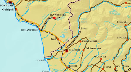 Карта с сайта www.bakuriani.ru