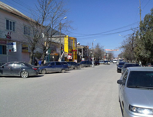 Дагестан, Хасавюрт, улица Тотурбиева. Фото "Кавказского Узла"