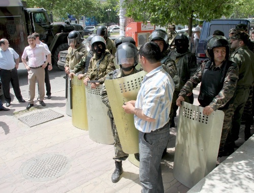 Дагестан. На митинге против произвола сотрудников правоохранительных органов в Махачкале 1 июня 2011 г. Фото "Кавказского узла"