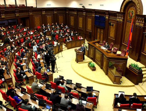 Заседание Национального собрания Армении, 15 февраля 2012 г. Фото: Департамент медиа и связей с общественностью парламента Армении