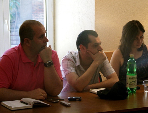 Участники программы "Российско-грузинский диалог для мира и сотрудничества". Тбилиси, 23 июля 2012 г. Фото Эдиты Бадасян для "Кавказского узла"