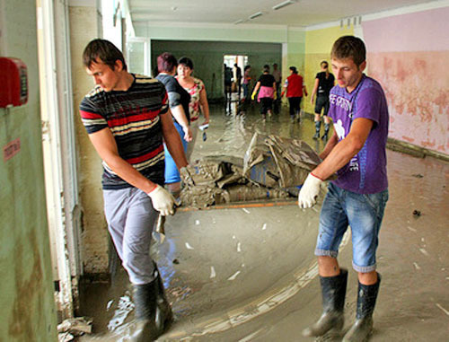 Наводнение в Новомихайловском. Фото: Андрей Помидорров / Югополис