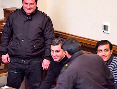 Ираклий Окруашвили (в центре). Тбилиси, январь 2013 г. Фото: Александр Имедашвили, NEWSGEORGIA