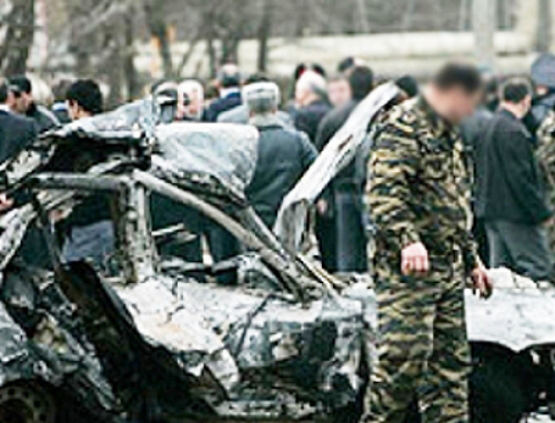 На месте теракта в Хасавюрте. Фото пресс-службы МВД Дагестана, http://05.mvd.ru