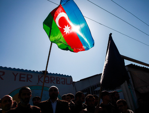 Митинг в Нардаране 2 апреля 2013 г. Фото Азиза Каримова для "Кавказского узла"