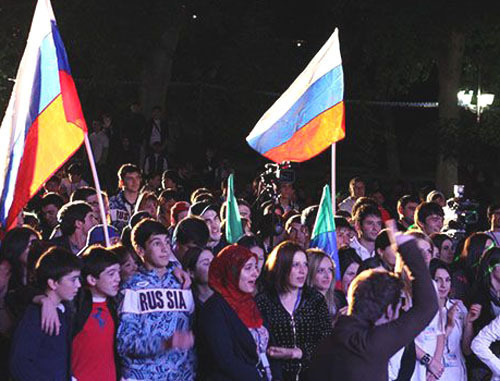 Открытие молодежного образовательного форума "Каспий-2013". Дагестан, 25 сентября 2013 г. Фото: комитет по молодежной политике РД