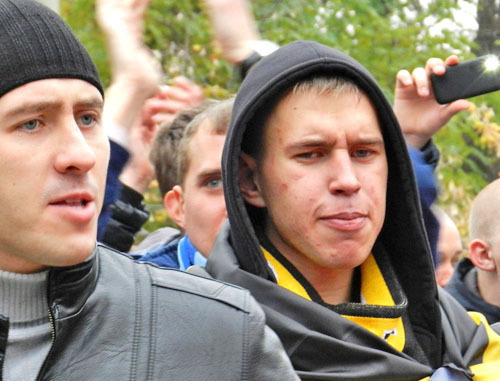 Участники "Русского марша" в Волгограде. 4 ноября 2013 г. Фото Татьяны Филимоновой для "Кавказского узла"