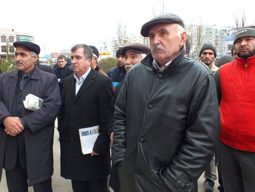 Митинг в поддержку адвоката Мурада Мусаева. Махачкала, 29 ноября 2013 г. Фото Патимат Махмудовой для "Кавказского узла"