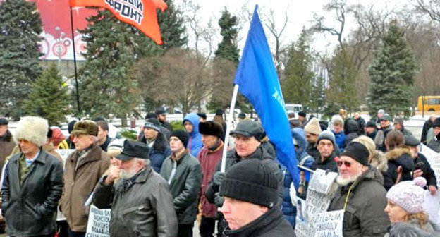 Митинг против преследований журналистов. Ростов-на-Дону, 21 декабря 2013 г. Фото Бориса Батыя