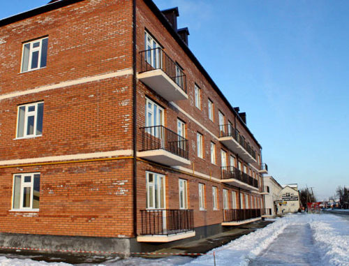 В Чечне сдан в эксплуатацию первый в республике энергосберегающий дом. Грозный, 4 февраля 2014 г. Фото http://www.fondgkh.ru/