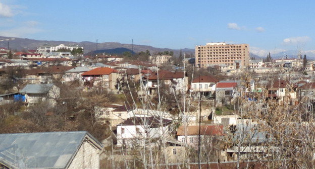 Панорама Степанакерта, Нагорный Карабах, март 2014 г. Фото Алвард Григорян для "Кавказского узла"