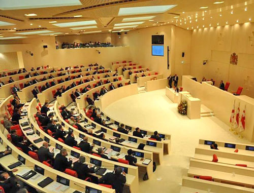Заседание парламента Грузии. Фото: VOA http://commons.wikimedia.org/