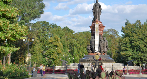 Памятник Екатерине II  в Краснодаре. Фото Наталии Хайке (Наталия19), commons.wikimedia.org,  Creative Commons Attribution-Share Alike 3.0 Unported license