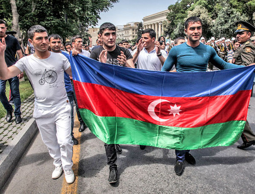 День Республики отметили в Баку. 28 мая 2014 г. Фото Азиза Каримова для "Кавказского узла"