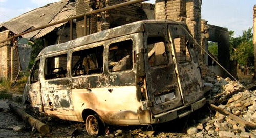 Цхинвал после военных событий в августе 2008 года. Фото: Yana Amelina (Амелина Я. А.) http://ru.wikipedia.org/