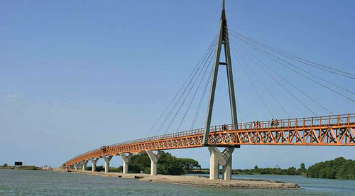 Анаклия, деревянный мост через Ингури. Грузия. Фото: Aleksey Muhranoff http://commons.wikimedia.org/
