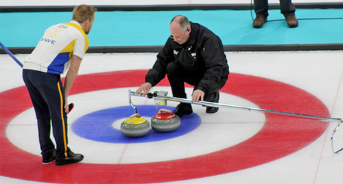 Игра в керлинг. Олимпиада в Сочи 2014, Фото: http://www.curling.ru/gallery/41/