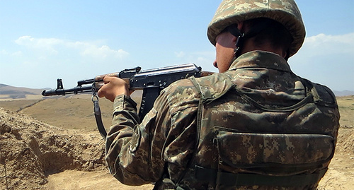 На линии соприкосновения в зоне Карабахского конфликта. Нагорный Карабах. Фото Алвард Григорян для "Кавказского узла"