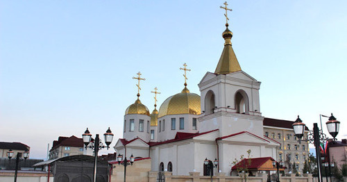 Церковь архангела Михаила в Грозном. Фото Магомеда Магомедова для "Кавказского узла"
