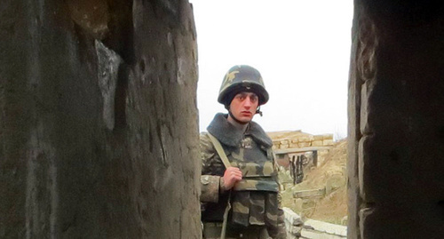 На линии соприкосновения вооруженных сил Нагорного Карабаха и Азербайджана. Фото Алвард Григорян для "Кавказского узла"