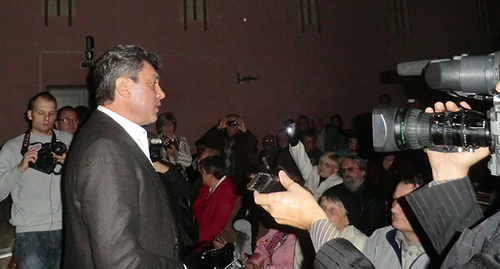 Борис Немцов на "Конференции гражданских активистов" 16 октября 2011 год, Краснодар. Фото Натальи Дорохиной для "Кавказского узла"