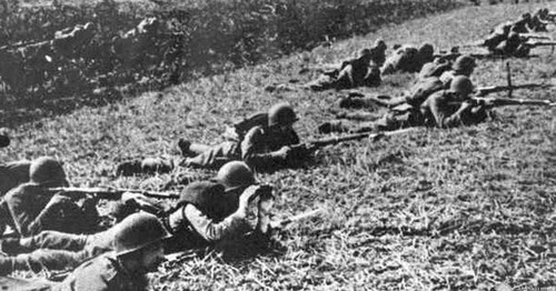Польская пехота в обороне. 1939 г. Фото https://ru.wikipedia.org