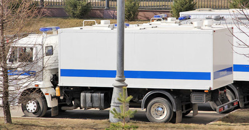 Полицейская машина. Фото Магомеда Туаева для "Кавказского узла"