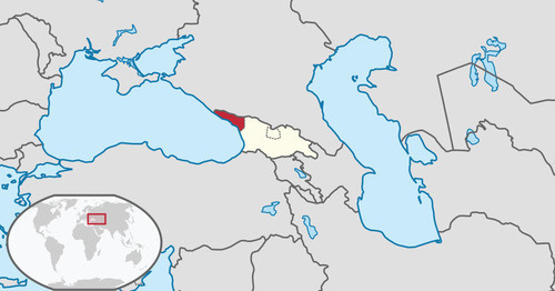 Абхазия и Грузия на обзорной карте. Фото: TUBS https://ru.wikipedia.org/