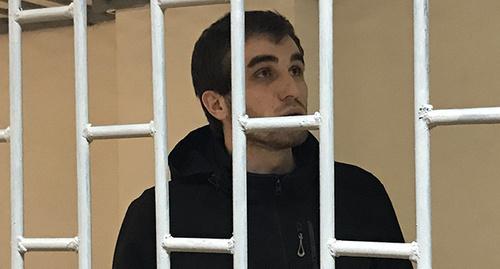 Жалауди Гериев в зале суда. Фото Патимат Махмудовой для "Кавказского узла".