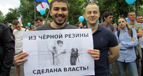 Участники митинга сторонников Навального. Волгоград, 12 июня 2017 г. Фото Вячеслава Ященко для "Кавказского узла"