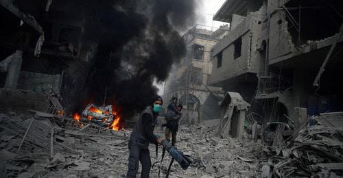 Война в Сирии. Дамаск, 6 января 2018 г. Фото: REUTERS/ Bassam Khabieh 