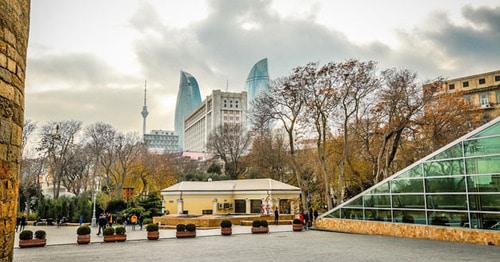 Вид на Trump Tower Baku. Фото Азиза Каримова для "Кавказского узла"