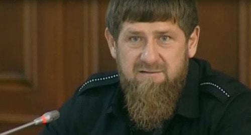 Рамзан Кадыров. Кадр из видео www.grozny.tv