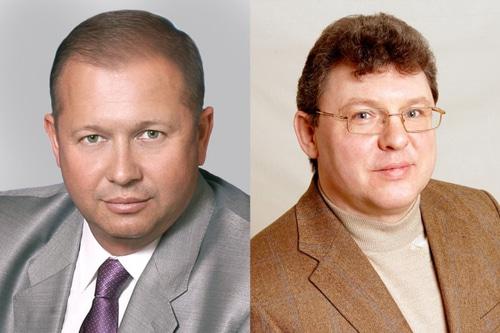 Евгений Щур (слева) и Алексей Зверев (справа). Фото http://volgoduma.ru/deputats/oblduma.html
 
