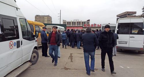 Водители маршруток выступили против повышения стоимости проезда в Махачкале. Фото Магомеда Ахмедова для "Кавказского узла"