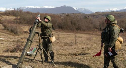 Учения российских военных в Абхазии. Фото пресс-службы ЮВО