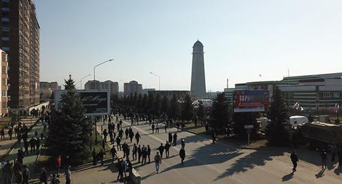 Митинг в Магасе. 26 марта 2019 г. Фото Умара Йовлоя для "Кавказского узла"