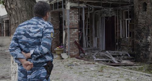 Сотрудник полиции. Чечня. Фото: REUTERS/Fitkulina Yelena