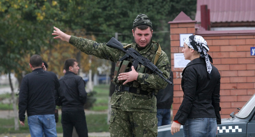 Сотрудник силовых структур. Чечня. Фото: REUTERS/Alkhan Gargayev