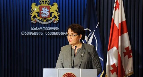 Бывший министр обороны Грузии Тинатин Хидашели. Фото: © facebook.com/mod.gov.ge.