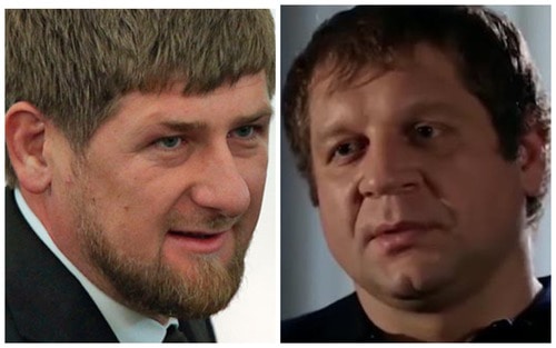 Коллаж Рамзан Кадыров (слева, REUTERS/Sergei Karpukhin) и Александр Емельяненко (справа, скриншот с видео MMAhttps://www.youtube.com/watch?v=kSUKKHnyA9k)
