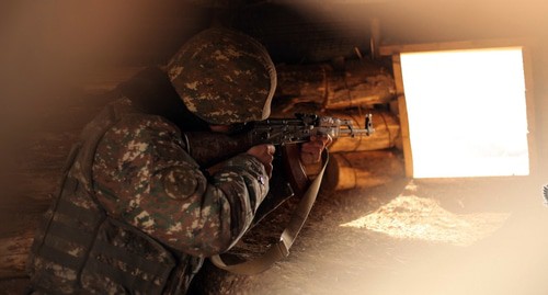 Боевое дежурство в одной из воинских частей армии НКР. Фото: пресс-служба МО Армении  http://www.mil.am/hy/news/7326