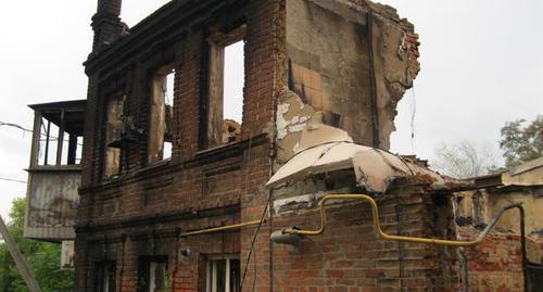 Сгоревшее здание в Ростове-на-Дону, 21 августа 2017 года. Фото Константина Волгина для "Кавказского узла"