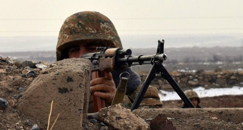 На боевой позиции армии НКР. Фото: пресс-служба МО Армении  http://www.mil.am/hy/news/7326