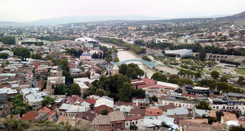 Вид на Тбилиси со смотровой площадки. Фото М. Кузнецовой для "Кавказского узла".